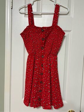 Red Floral Sundress